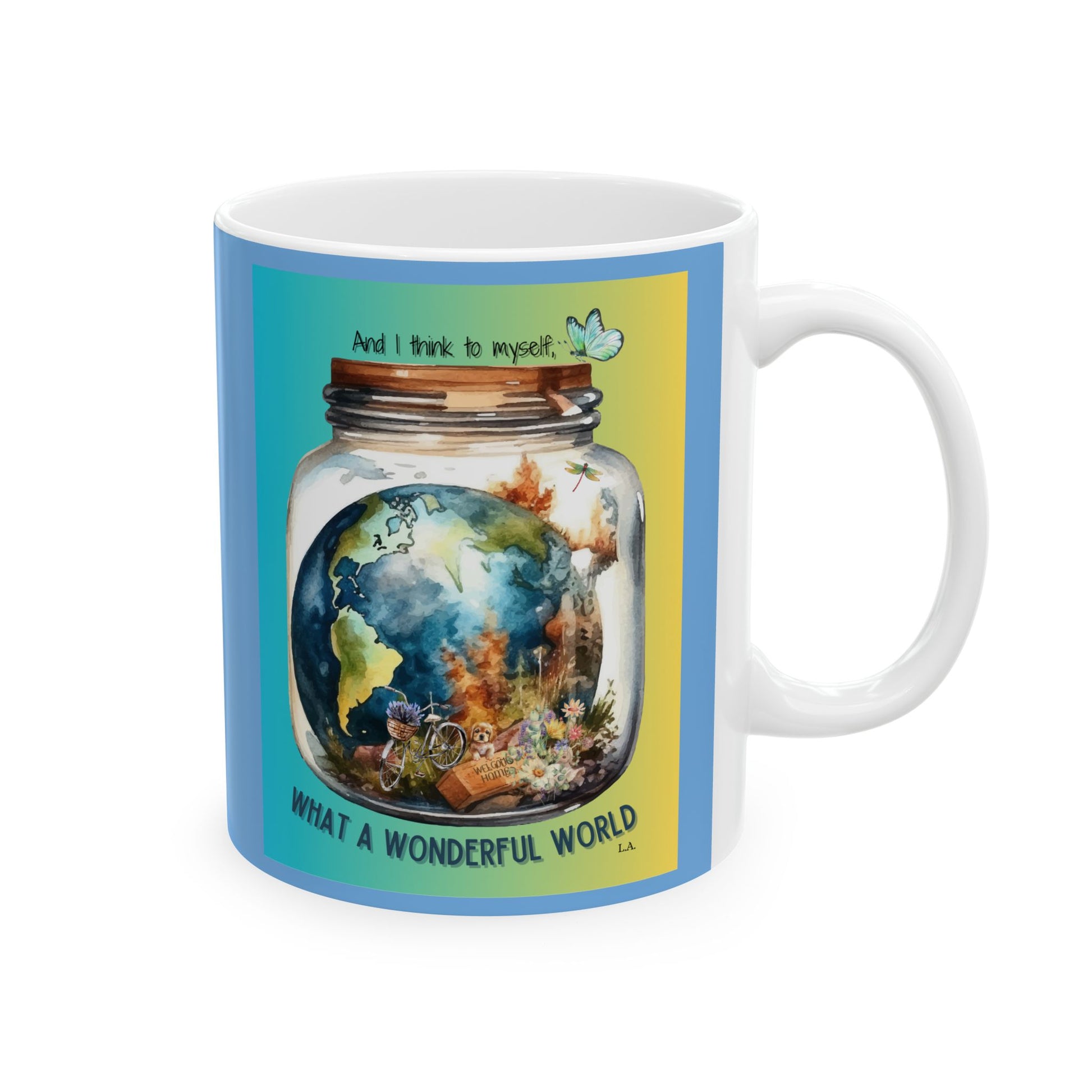 Mug - What a Wonderful World Ceramic Mug (11oz, 15oz)