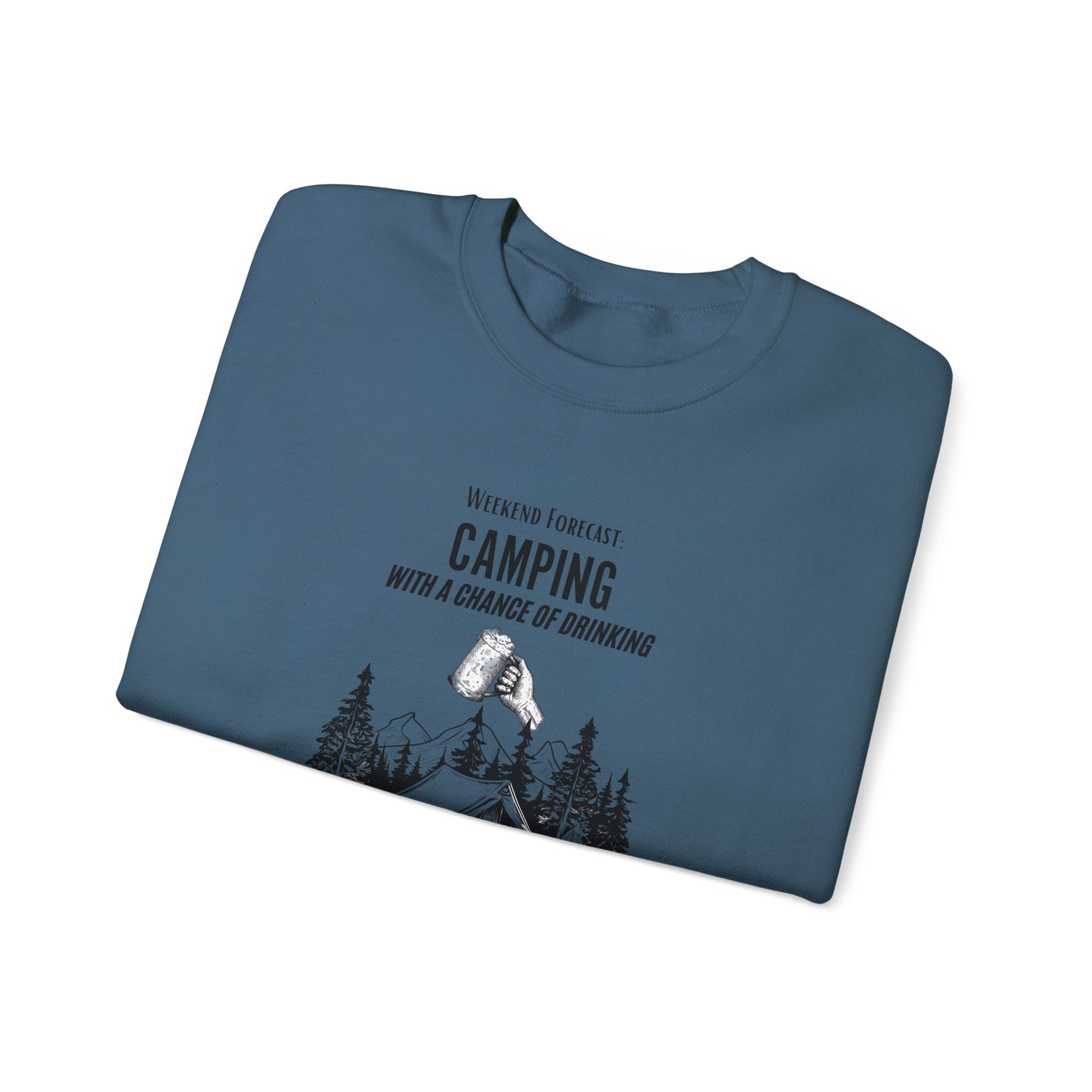 Crewneck Sweatshirt - Camping with a Chance of Drinking