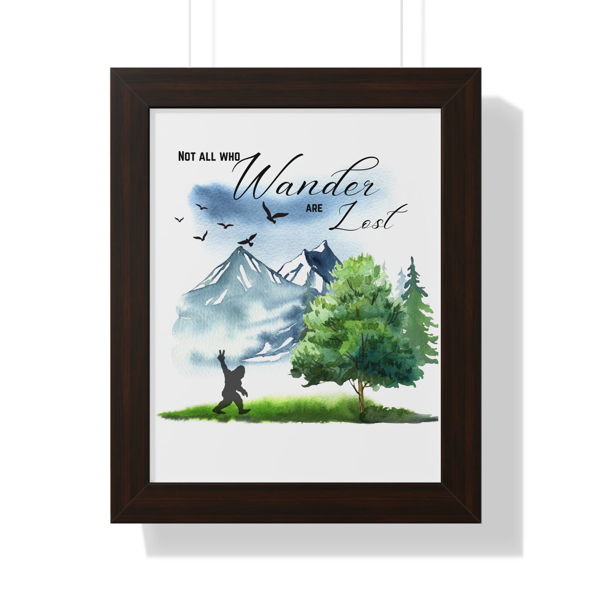 Vertical Poster - 'Not all who wander are lost'