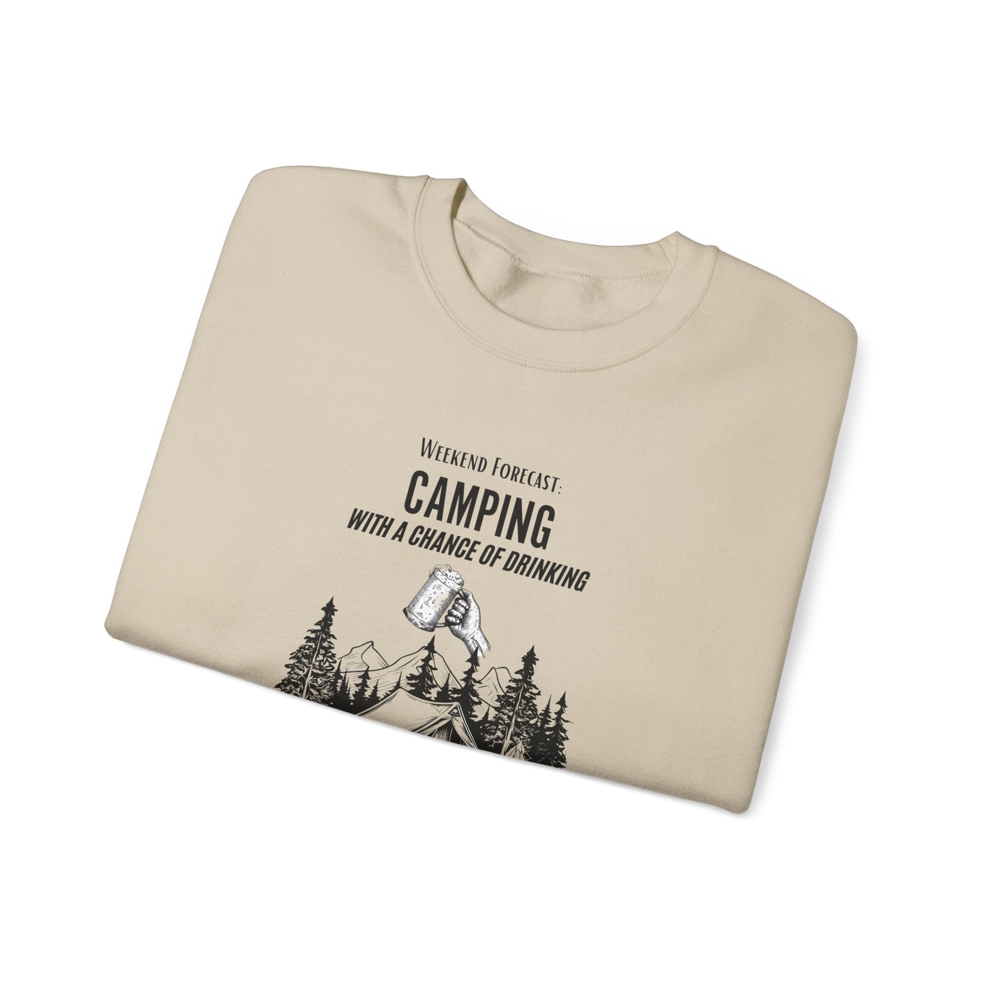 Crewneck Sweatshirt - Camping with a Chance of Drinking