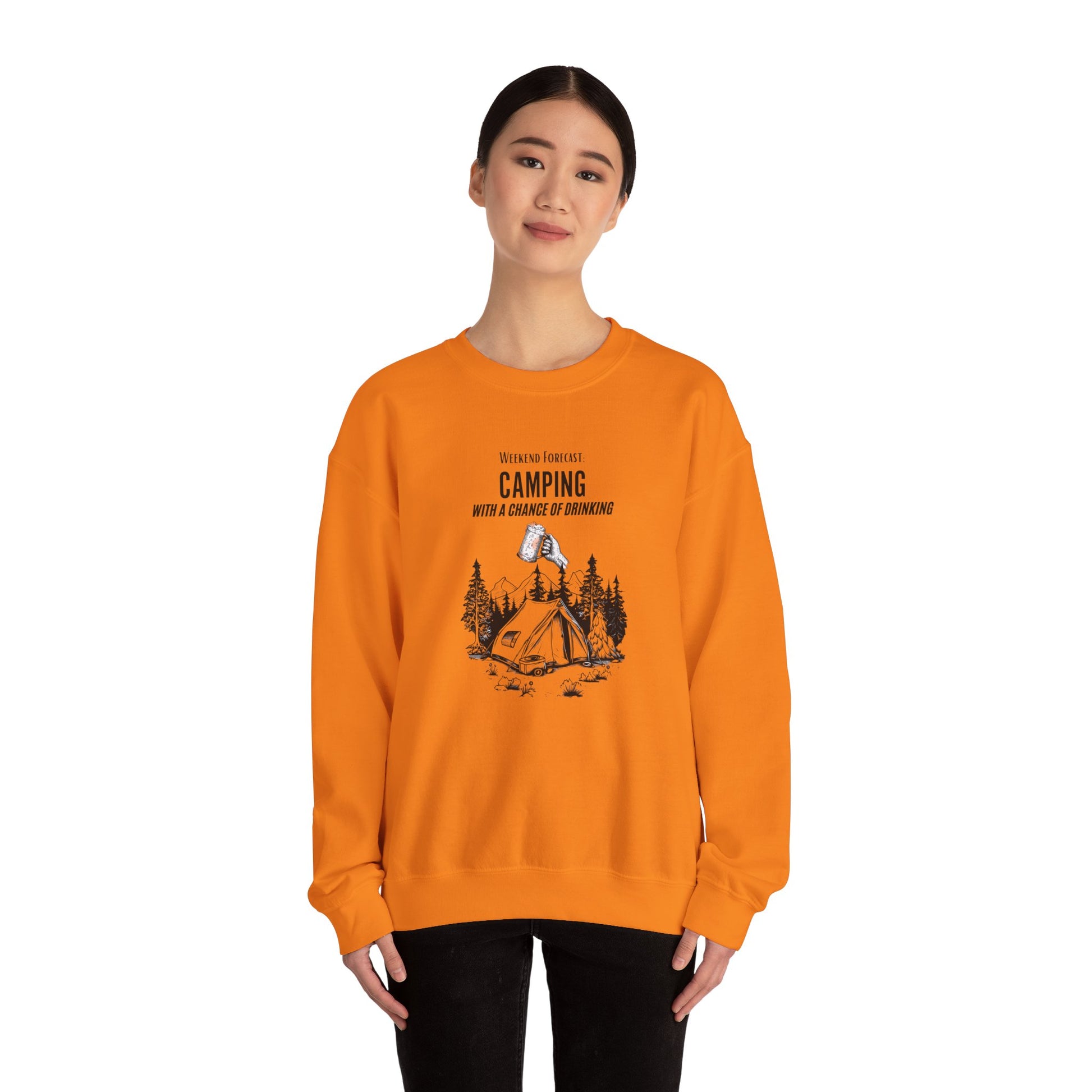 Crewneck Sweatshirt - Camping with a Chance of Drinking