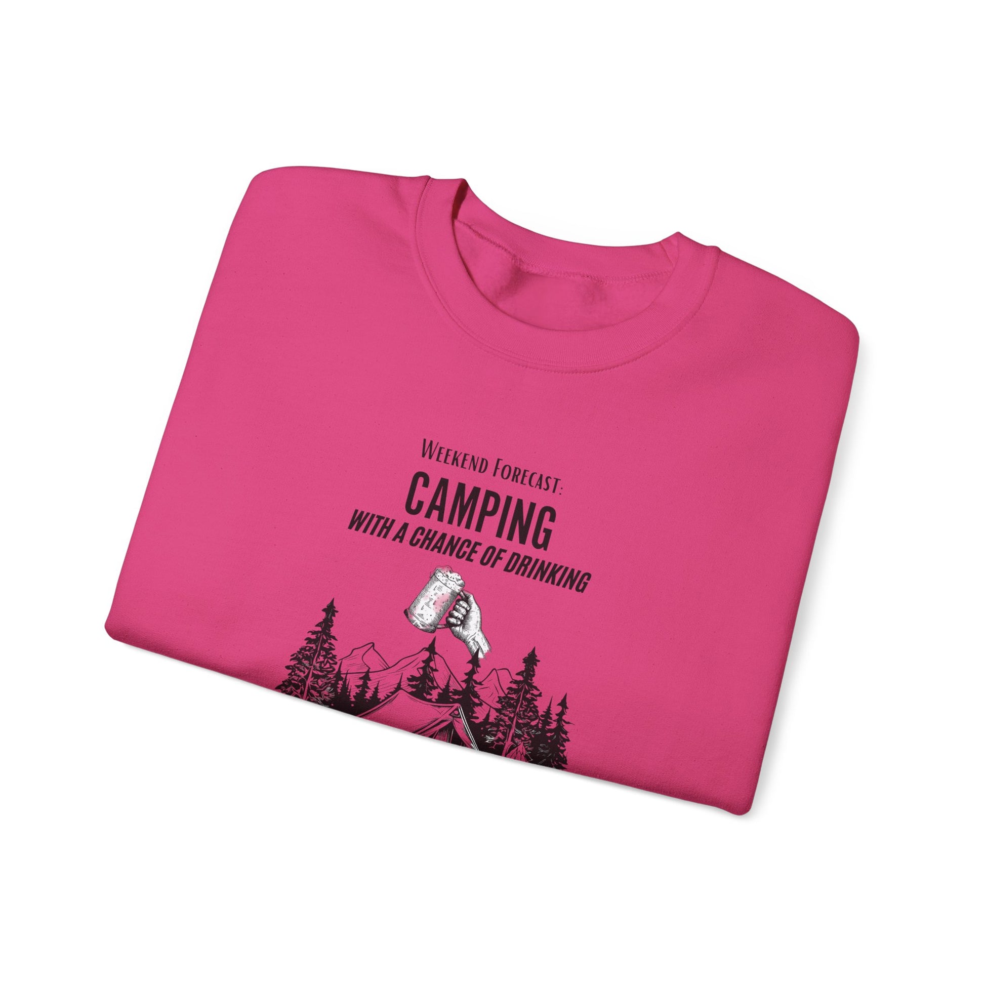 Crewneck Sweatshirt - Camping with a Chance of Drinking