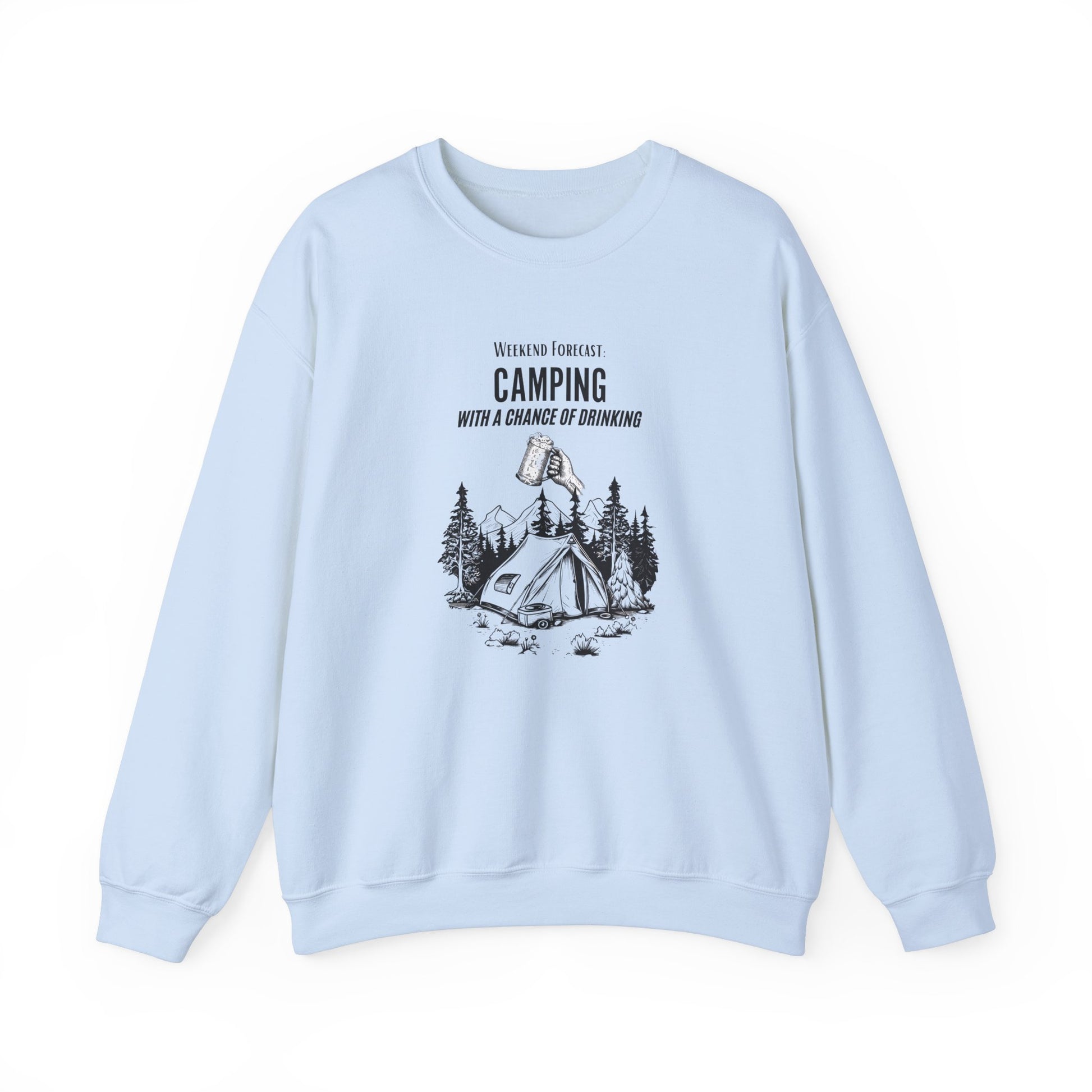 Crewneck Sweatshirt - Camping with a Chance of Drinking