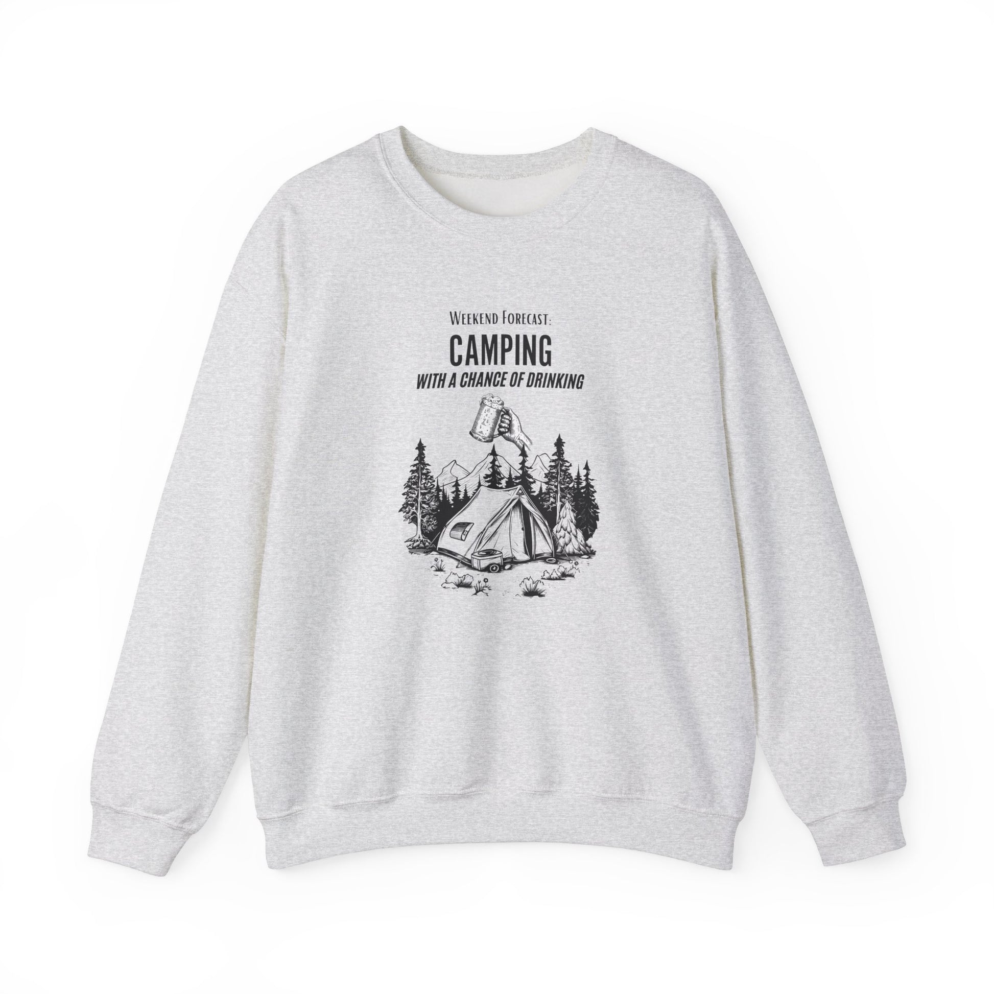 Crewneck Sweatshirt - Camping with a Chance of Drinking