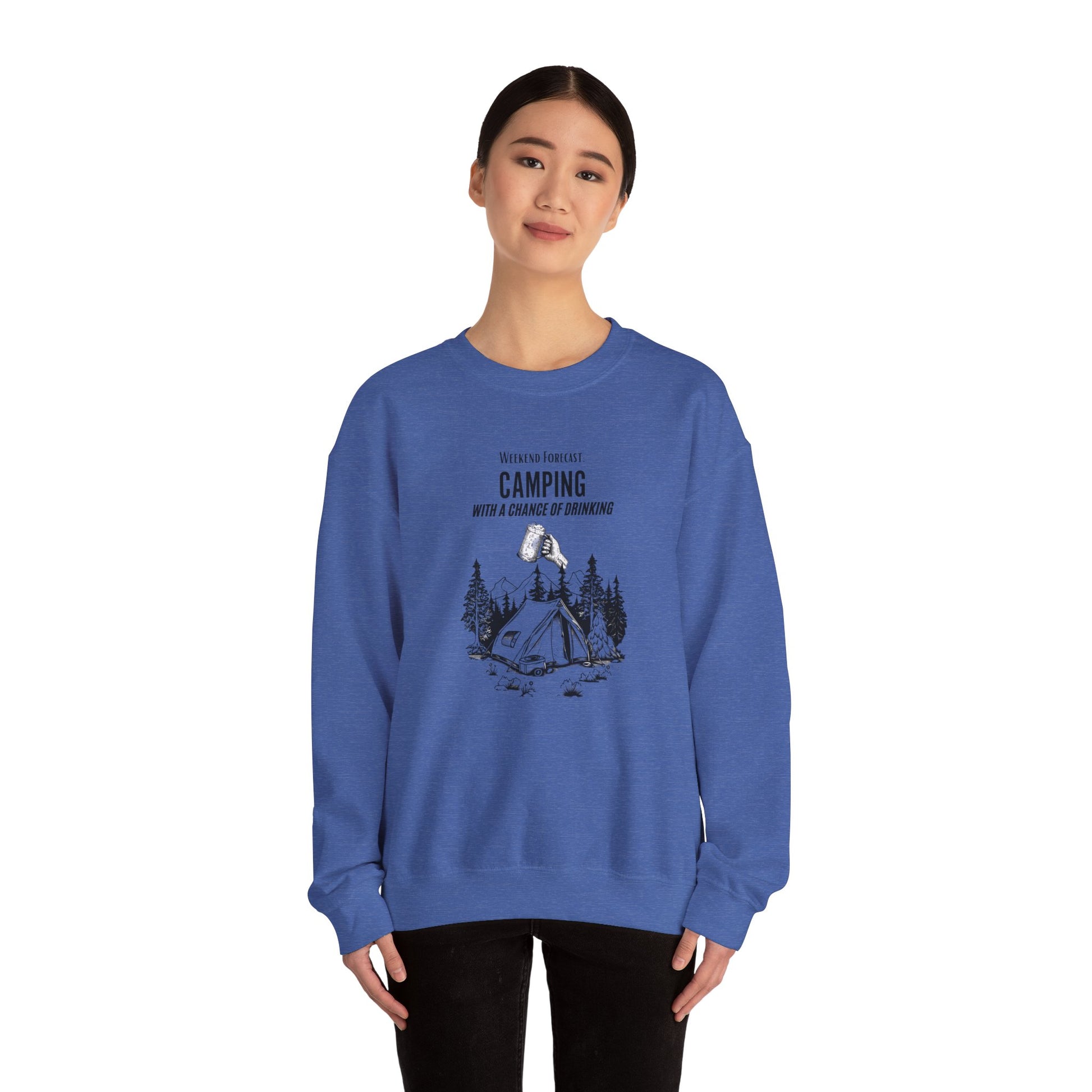 Crewneck Sweatshirt - Camping with a Chance of Drinking