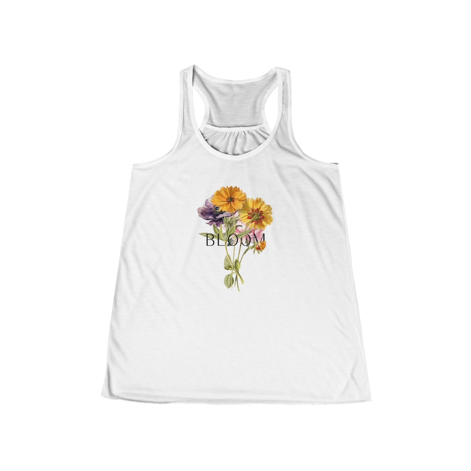 Bloom Floral Women's Flowy Racerback Tank