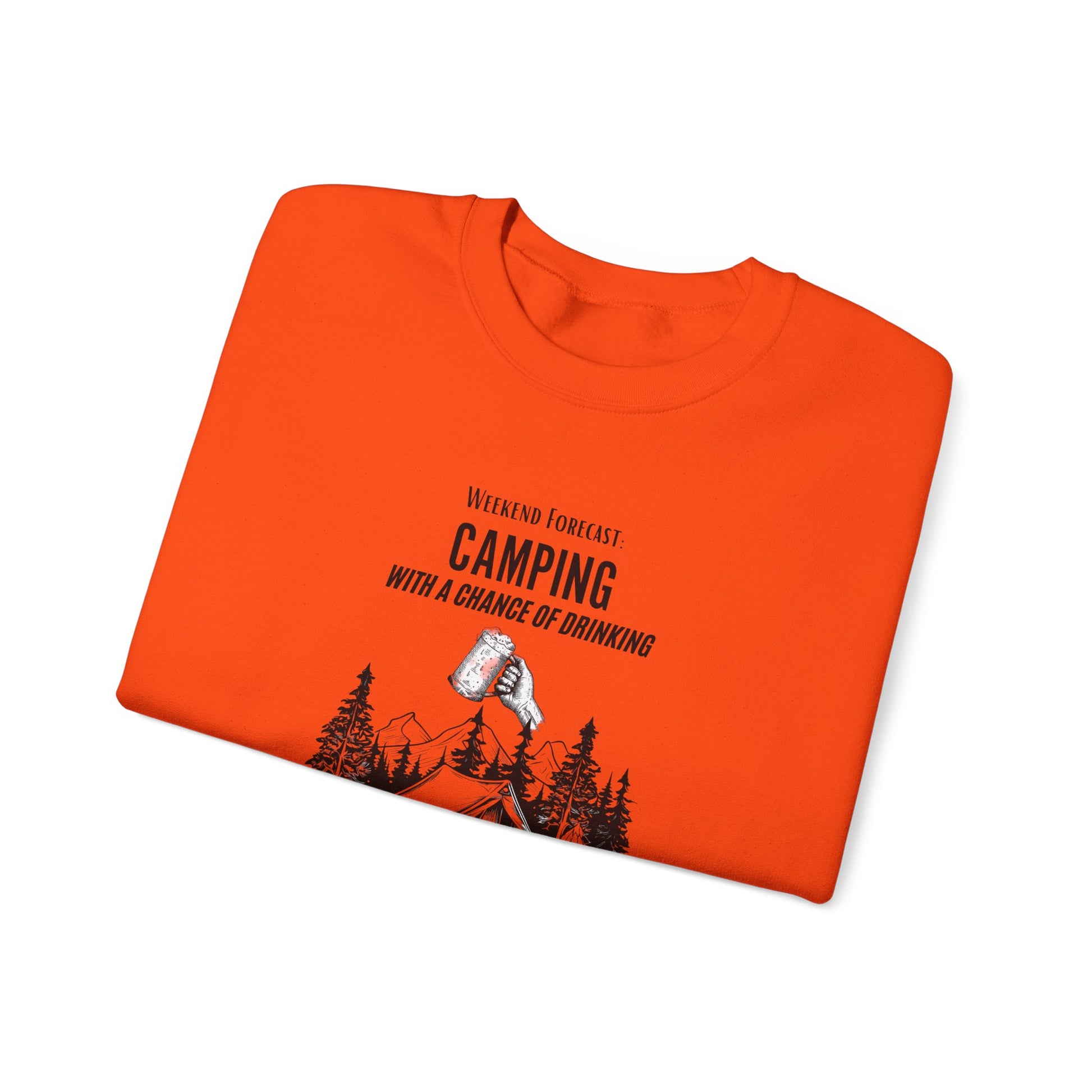 Crewneck Sweatshirt - Camping with a Chance of Drinking