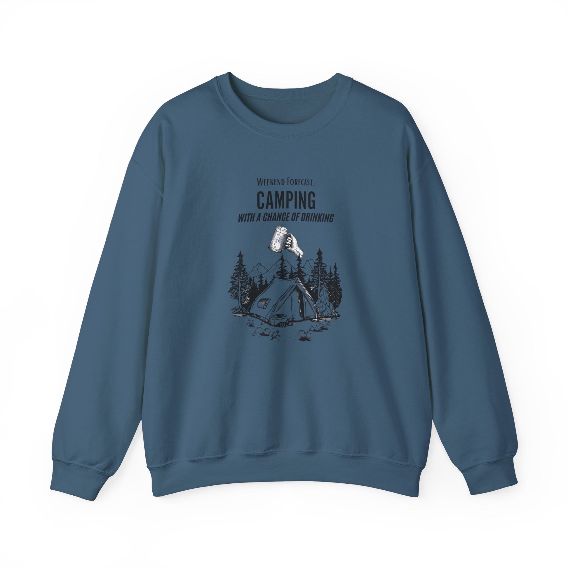 Crewneck Sweatshirt - Camping with a Chance of Drinking