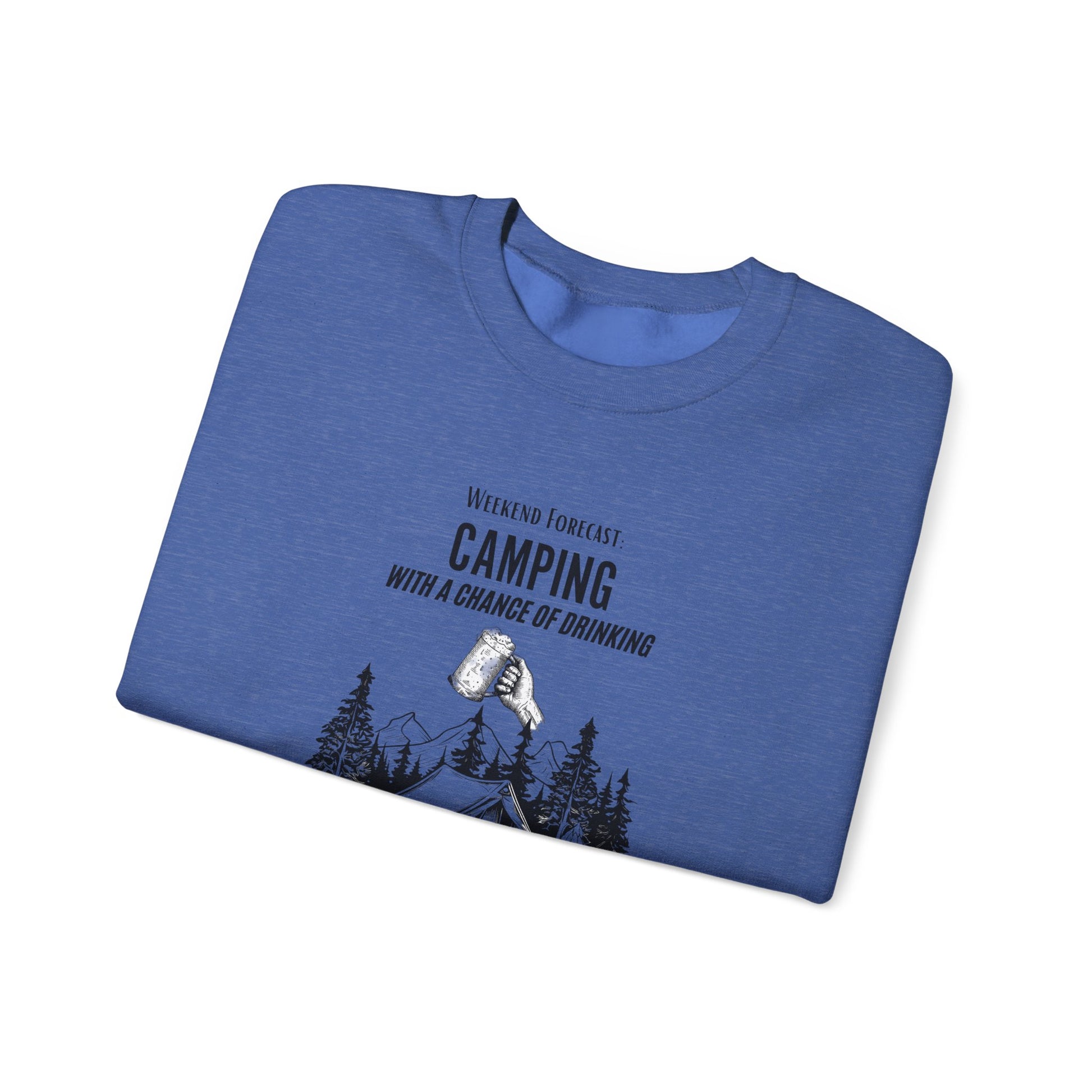 Crewneck Sweatshirt - Camping with a Chance of Drinking
