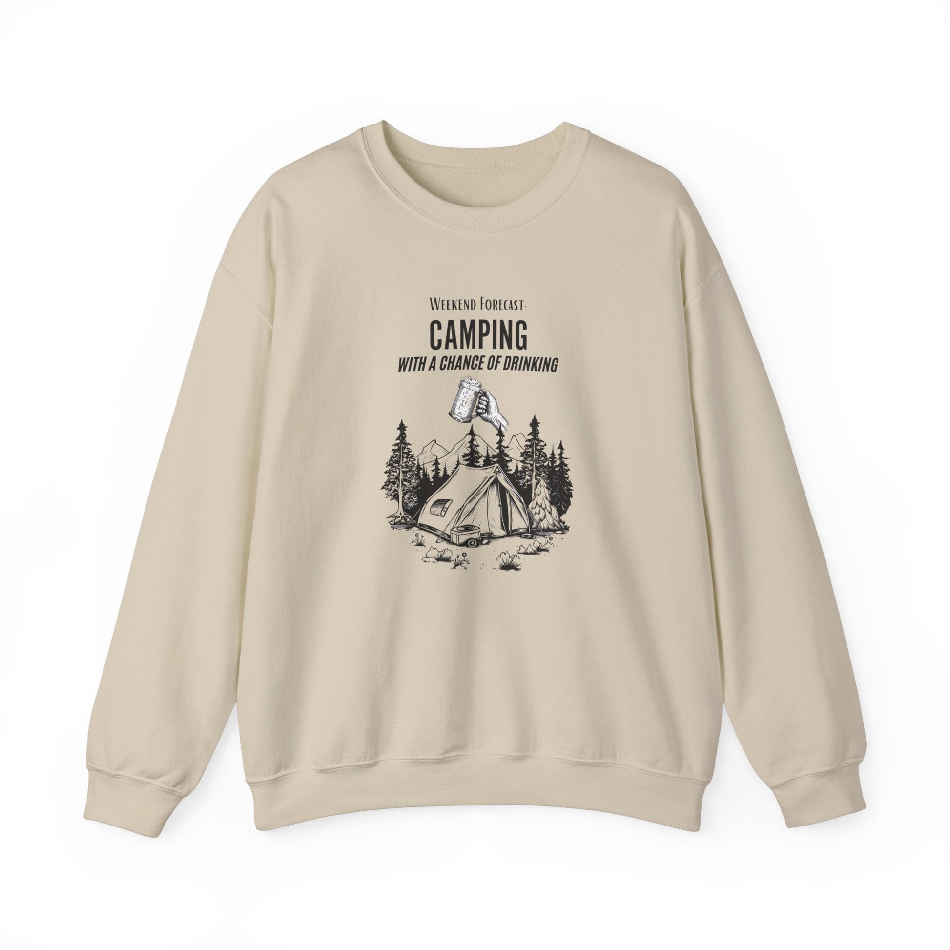 Crewneck Sweatshirt - Camping with a Chance of Drinking