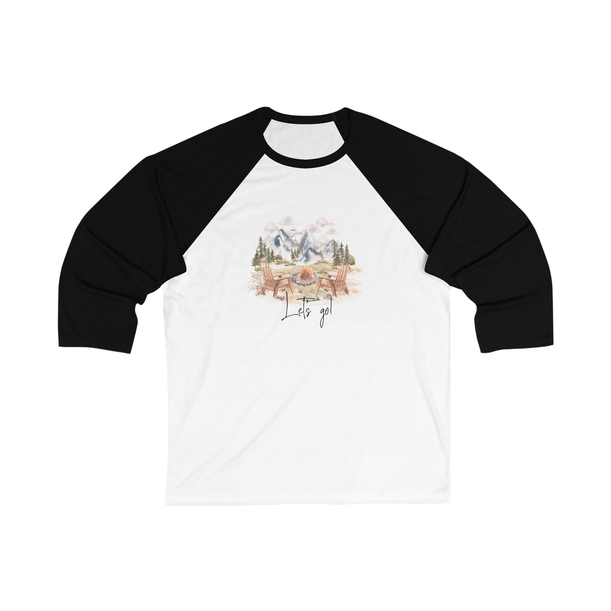 Let's go! Unisex 3\4 Sleeve Baseball Tee