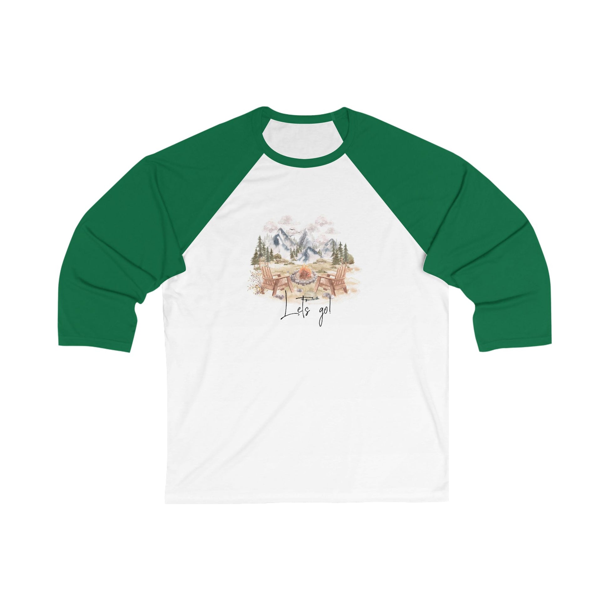 Let's go! Unisex 3\4 Sleeve Baseball Tee