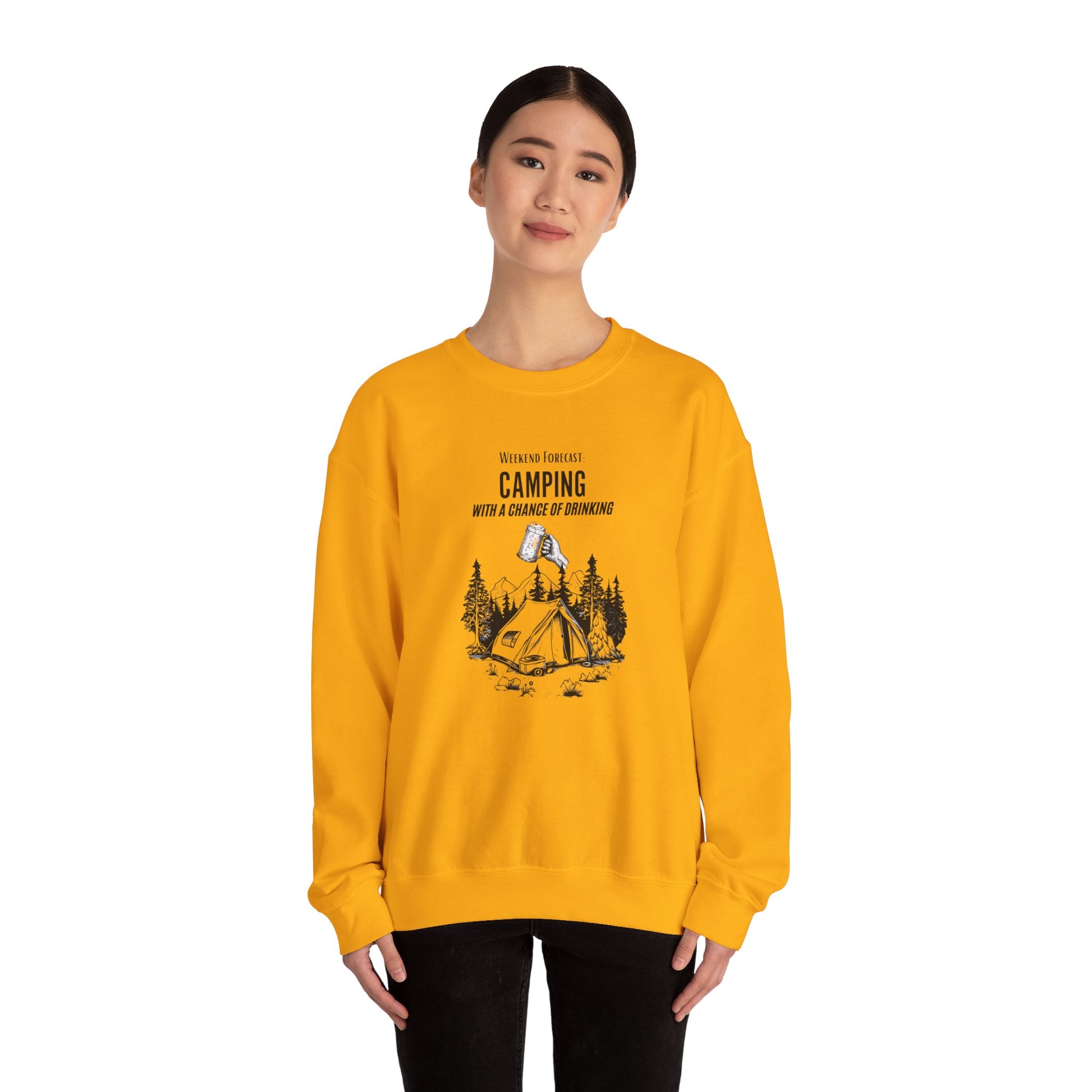 Crewneck Sweatshirt - Camping with a Chance of Drinking