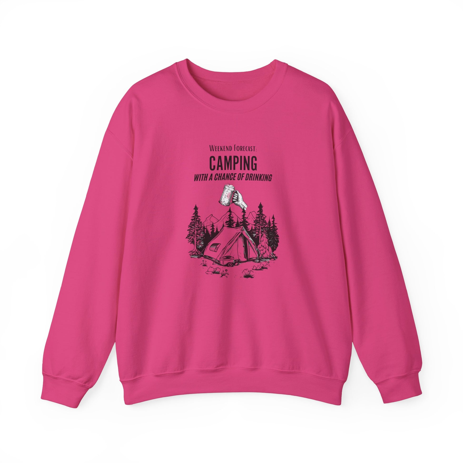 Crewneck Sweatshirt - Camping with a Chance of Drinking
