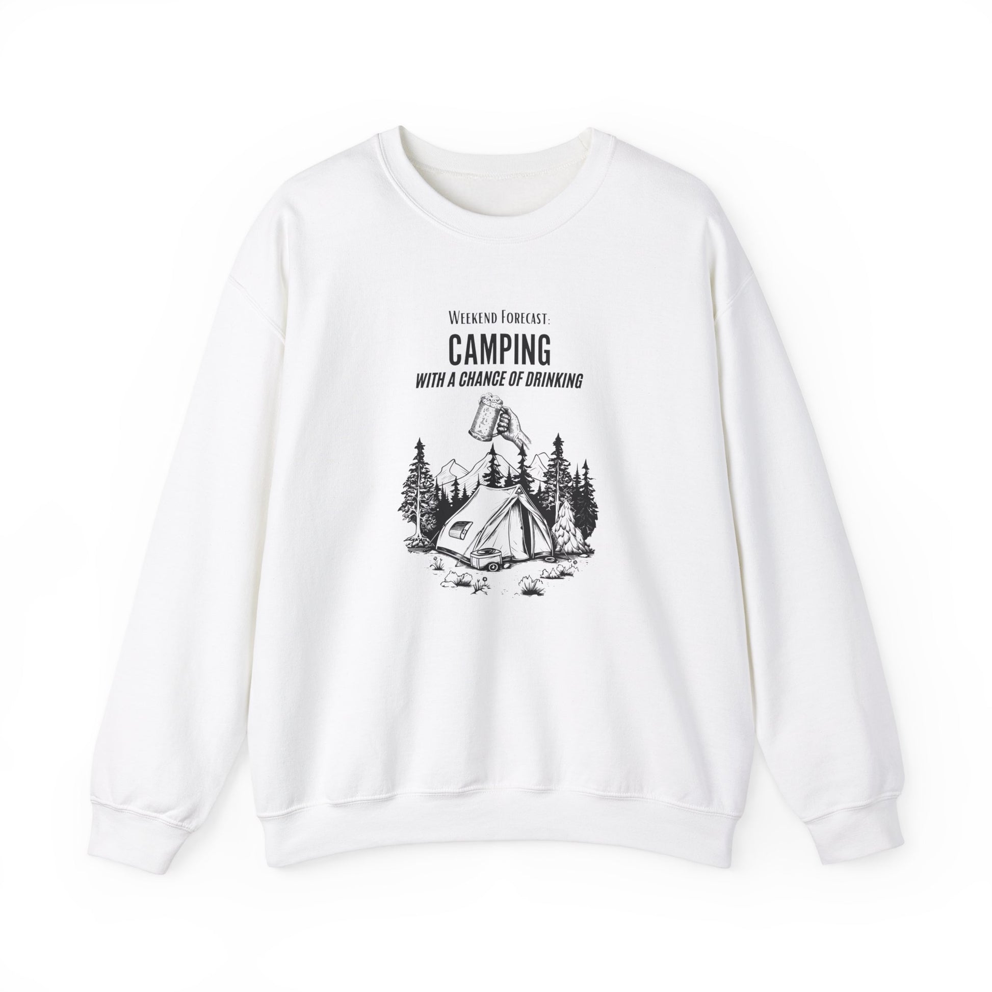 Crewneck Sweatshirt - Camping with a Chance of Drinking