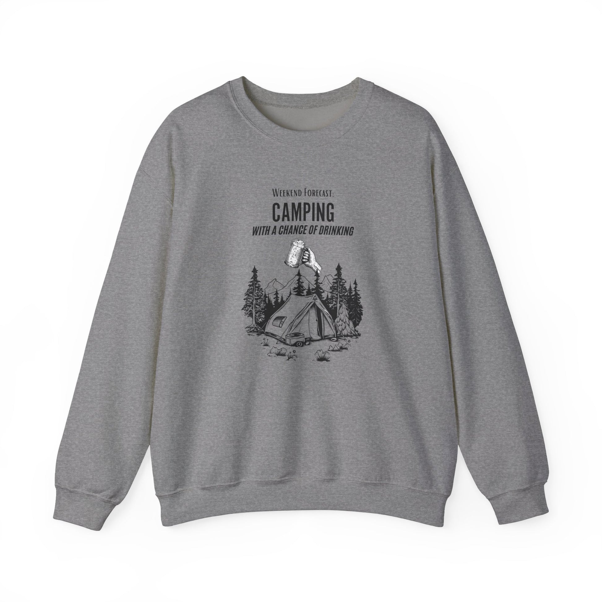 Crewneck Sweatshirt - Camping with a Chance of Drinking