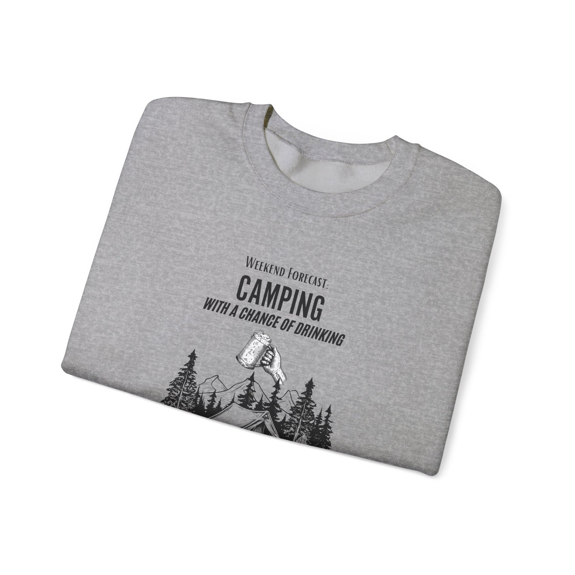 Crewneck Sweatshirt - Camping with a Chance of Drinking