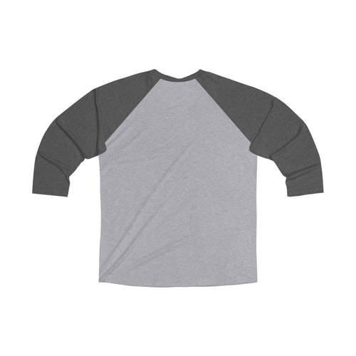 'Coffee with happy skeleton and butterflies' Unisex Tri-Blend 3\4 Raglan Tee